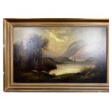 OIL ON BOARD VIEW IN NORTH WALES