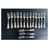 BIRKS STERLING LOUIS XV PATTERN DINNER FORKS
