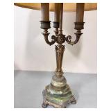 ANTIQUE TRI-LIGHT TABLE LAMP