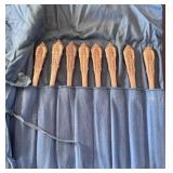 WALLACE ANTIQUE KNIVES WITH STERLING HANDLES