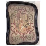 EARLY NEEDLEWORK FIRESCREEN