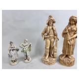 PORCELAIN AND PARIAN FIGURINES