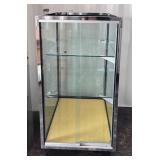 METAL AND GLASS DISPLAY CABINET