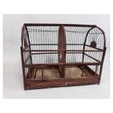 WOOD AND WIRE BIRD CAGE