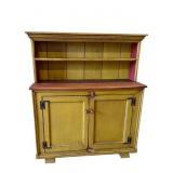 BENCH MADE OPEN DISH CUPBOARD