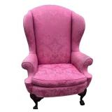QUEEN ANNE REVIVAL WING CHAIR