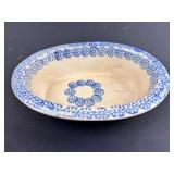 BLUE SPONGEWARE SERVING BOWL