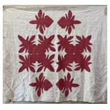 STAR APPLIQUED QUILT