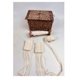 SEWING BOX WITH HAND MADE LACE