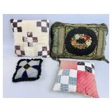 NEEDLEPOINT AND QUILTED CUSHIONS