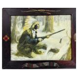 LOUIS DOUGHERTY PRINTS WITH INDIGENOUS FRAMES