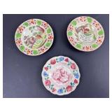 ENGLISH PEARLWARE & IRONSTONE CHILD'S PLATES