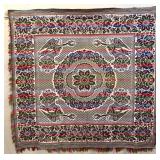 FOUR COLOURED ANGEL JACQUARD COVERLET