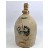 WELDING COBALT DECORATED STONEWARE JUG