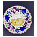 STICKWARE RABBITS AND FROG DINNER PLATE