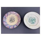 SPATTERWARE & PRINCE ALBERT EDWARD PLATES