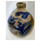 DRAMATIC 2 GALLON STONEWARE OVOID CROCK