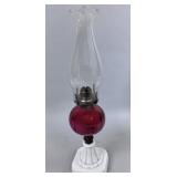 CRANBERRY FONT KEROSENE LAMP