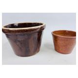 STONEWARE AND REDWARE BUTTER CROCKS