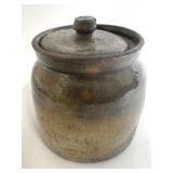 DION POTTERY LIDDED STORAGE JAR