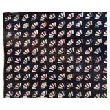 DRAMATIC FAN PATTERN QUILT TOP