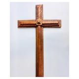 TRAMP ART CRUCIFIX