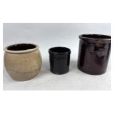 STONEWARE BUTTER CROCKS