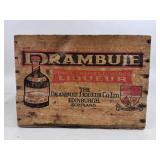 VINTAGE DRAMBUIE WOODEN ADVERTISING CRATE