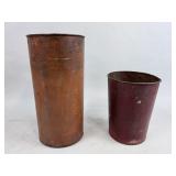 PAINTED TIN SAP PAILS