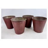 PAINTED TIN SAP PAILS