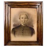LARGE FRAMED PHOTOGRAPH