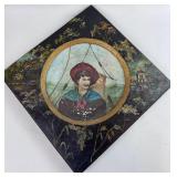 PAINTING OF A SAILOR ON CHINA