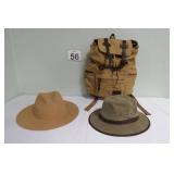 Canvas Backpack Augar Jans - Hats w/ Outback