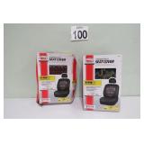 Pair Of Studded Skull Car Seat Covers - New