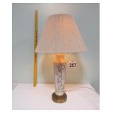 Vtg Hand Painted Lamp 31' Tall