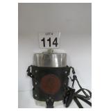 64oz Large Flask w/ Leather Strap