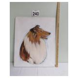 Collie Painting 22' x 27'