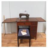 Vintage Montgomery Ward Sewing Machine w/ Book