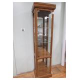 Curio Cabinet 2 Door Glass Front 17x13x72'