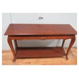 French Provincial Sofa Table 16x48x27'