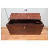 Antique Wood Tool Chest 12x32x14