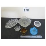 Fenton Blue Bowl, Cut Glass & More