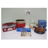 Mixed Lot - Storm Glass, Tea Pot & More