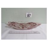 Mid-Centery Murano Art Glass Purple Swirl Bowl