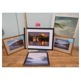 Framed Canandaigua Lake Pics & Seaside Decor