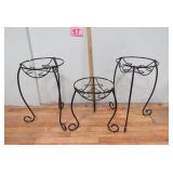 Set of 3 New Plant Stands 21' & 16' Tall