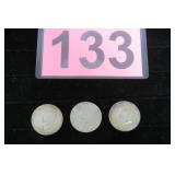 '66, 67'. 68' Kennedy 1/2 Dollars 40% Silver