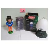 Coleman Lamp - Avon Stein & Nutcracker