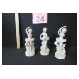 Vtg Lefton China Ballerina Figures