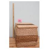 Large Rattan Storage Basket 18x18x17